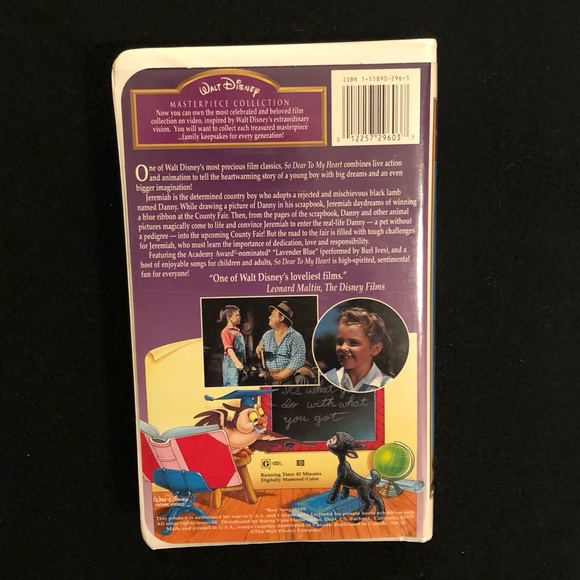 Disney’s “So Dear to My Heart” on VHS - Excellent Condition - made in 1949 📼 - Picture 2 of 5